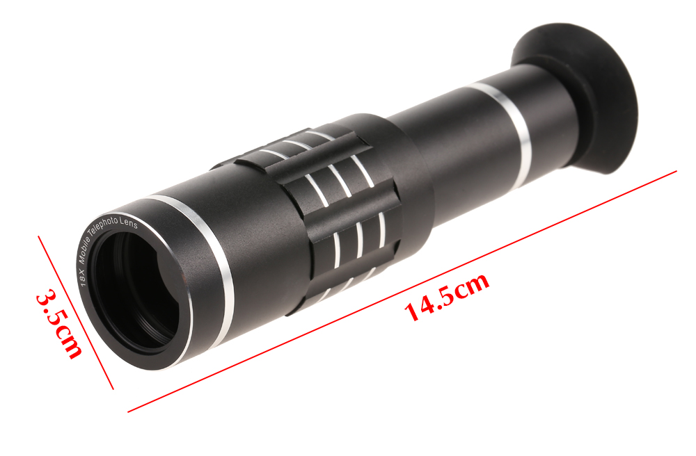 Obset OBM1805 18X Outdoor Telephoto Lens with Tripod for Mobile Phone