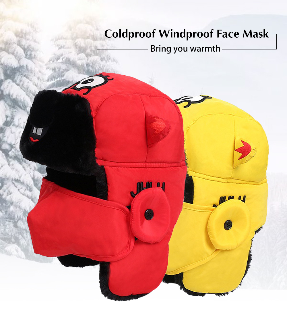 Riding Thickened Windproof Coldproof Warm Face Mask for Children