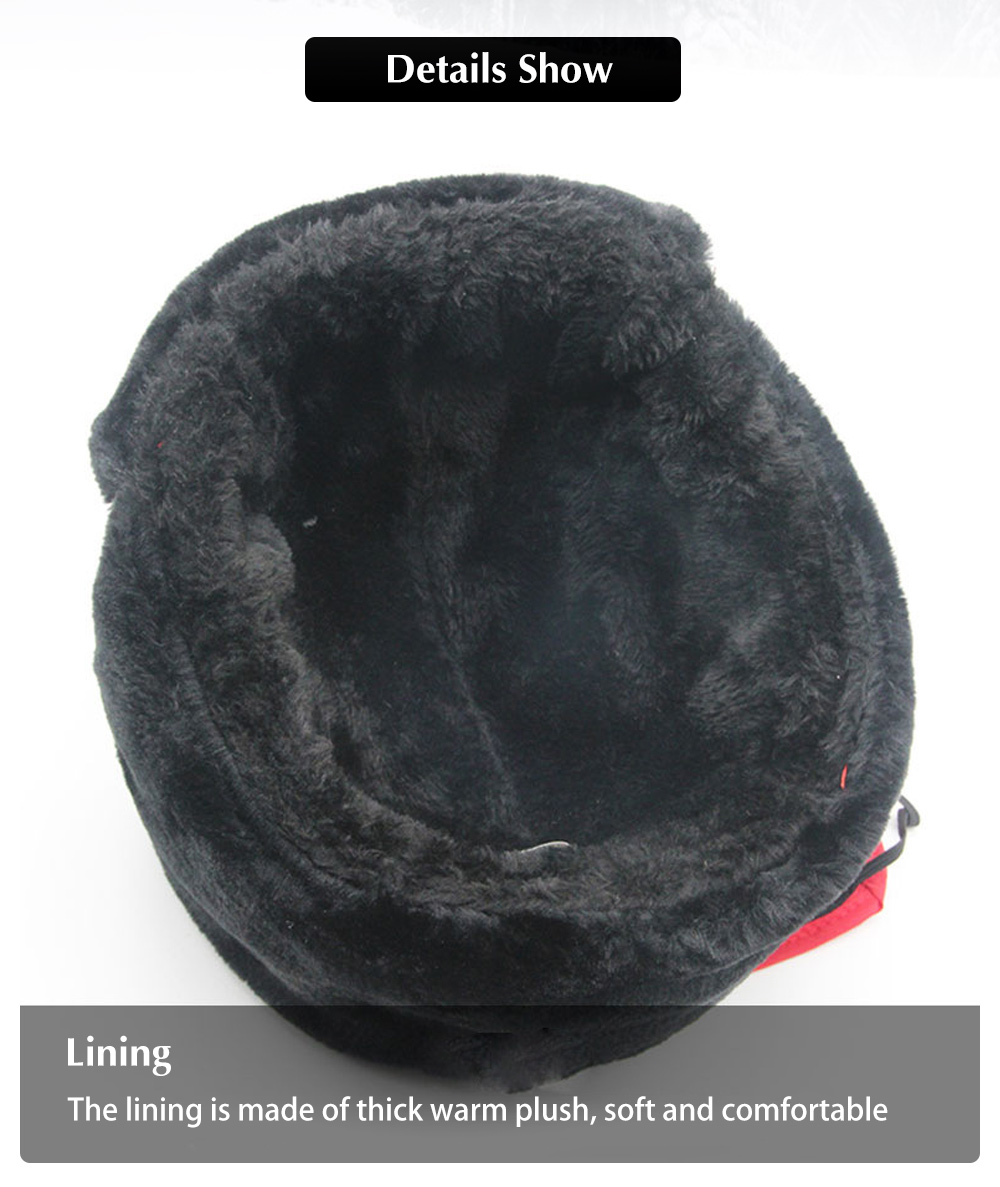 Winter Outdoors Unisex Windproof Ear Flap Trooper Hat Face Mask
