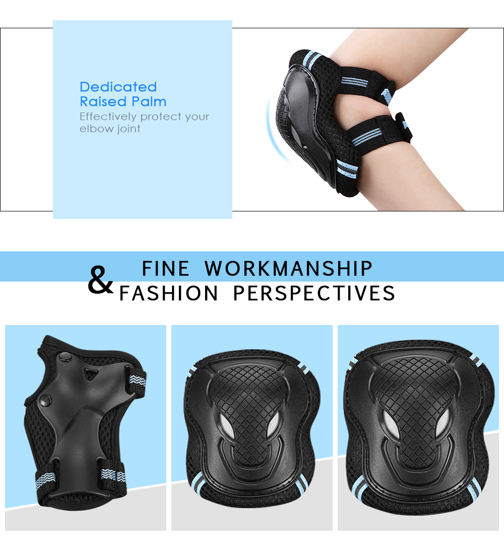 6pcs Adult Children Skating Scooter Elbow Knee Wrist Protective Gears