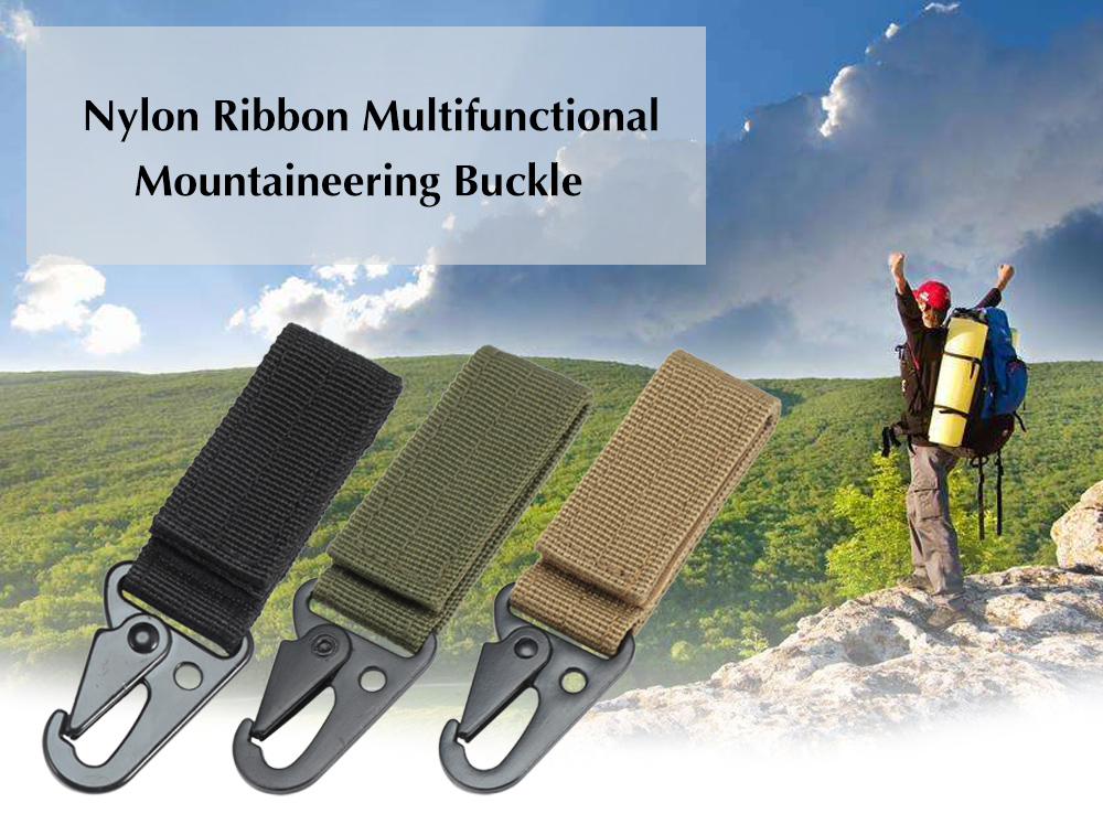 Outdoor Nylon Ribbon Multifunctional Mountaineering Buckle