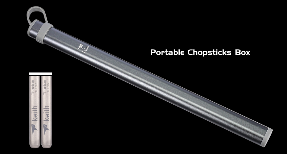 Keith Outdoor Portable Titanium Chopsticks Lightweight Tableware