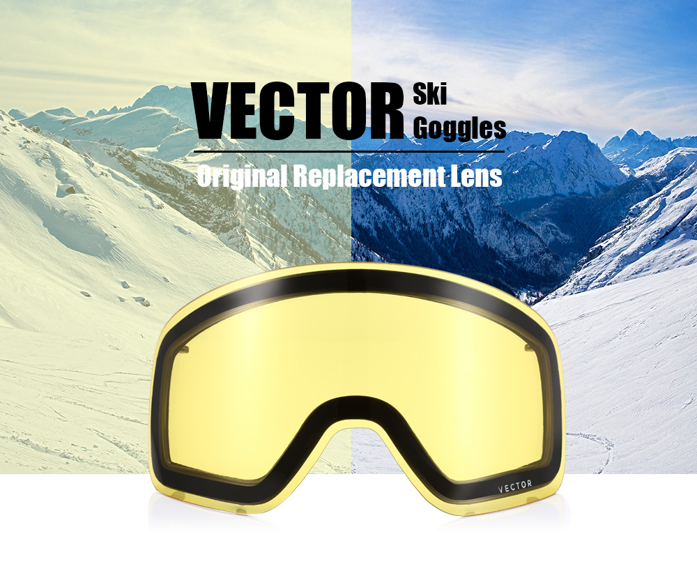 vector Double-layer Anti-fog Original Replacement Lens for Ski Goggles