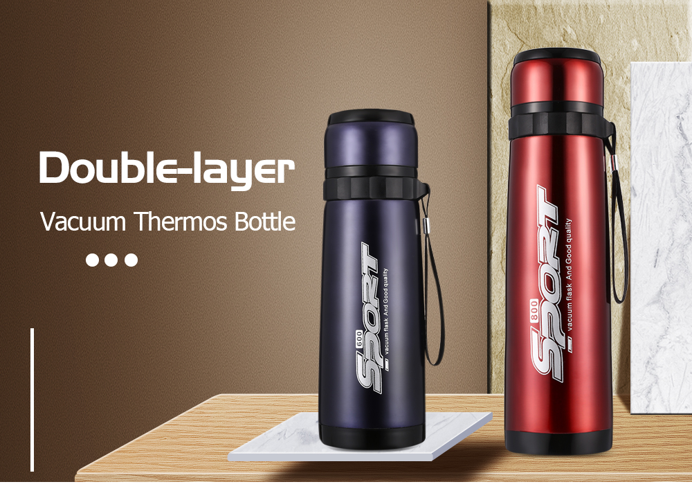 Outdoor Stainless Steel Vacuum Flask 600ml / 800ml Sports Water Bottle