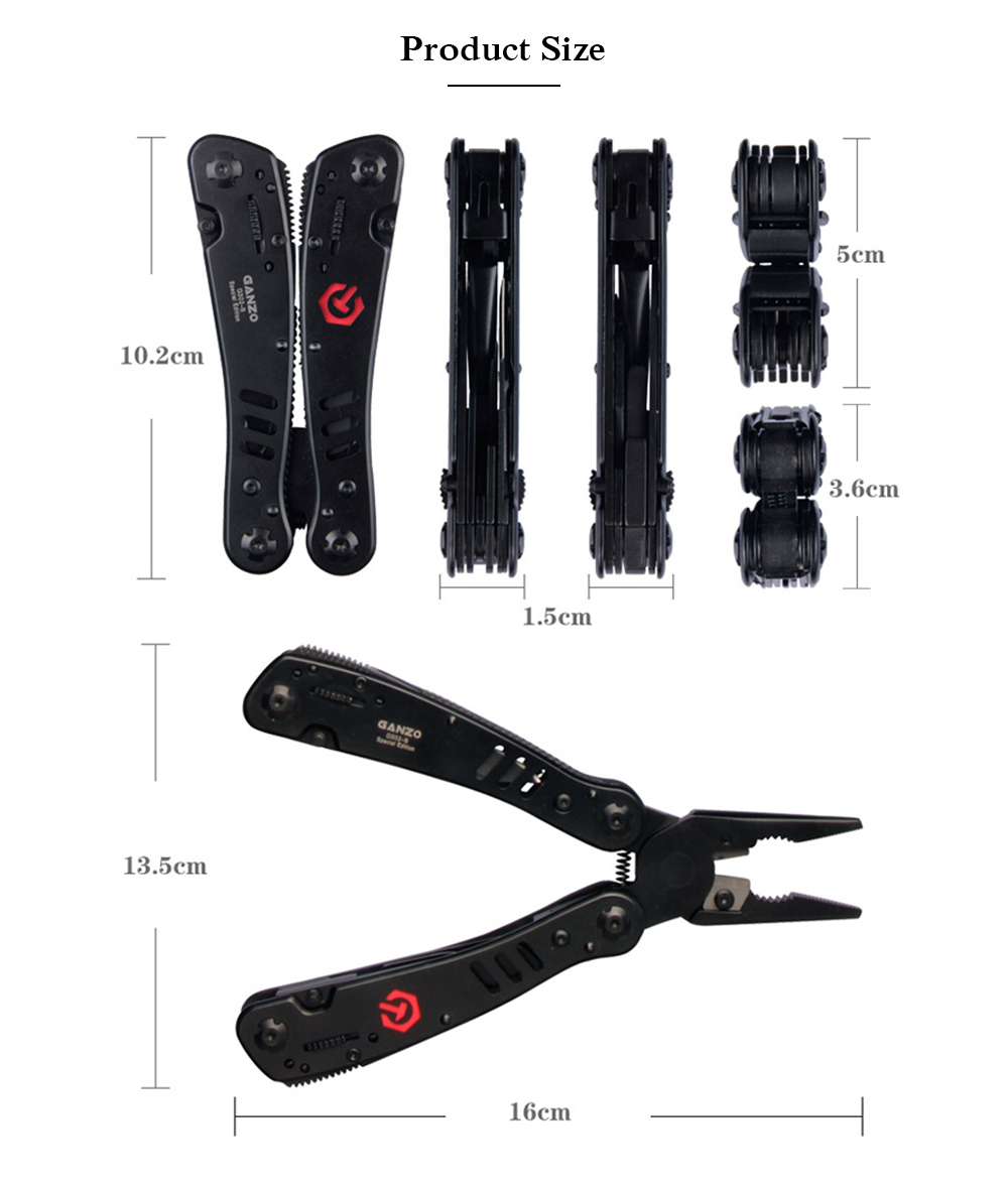 New Arrival G302B Outdoor Multi-function Pliers Multi Tools Pocket Plier