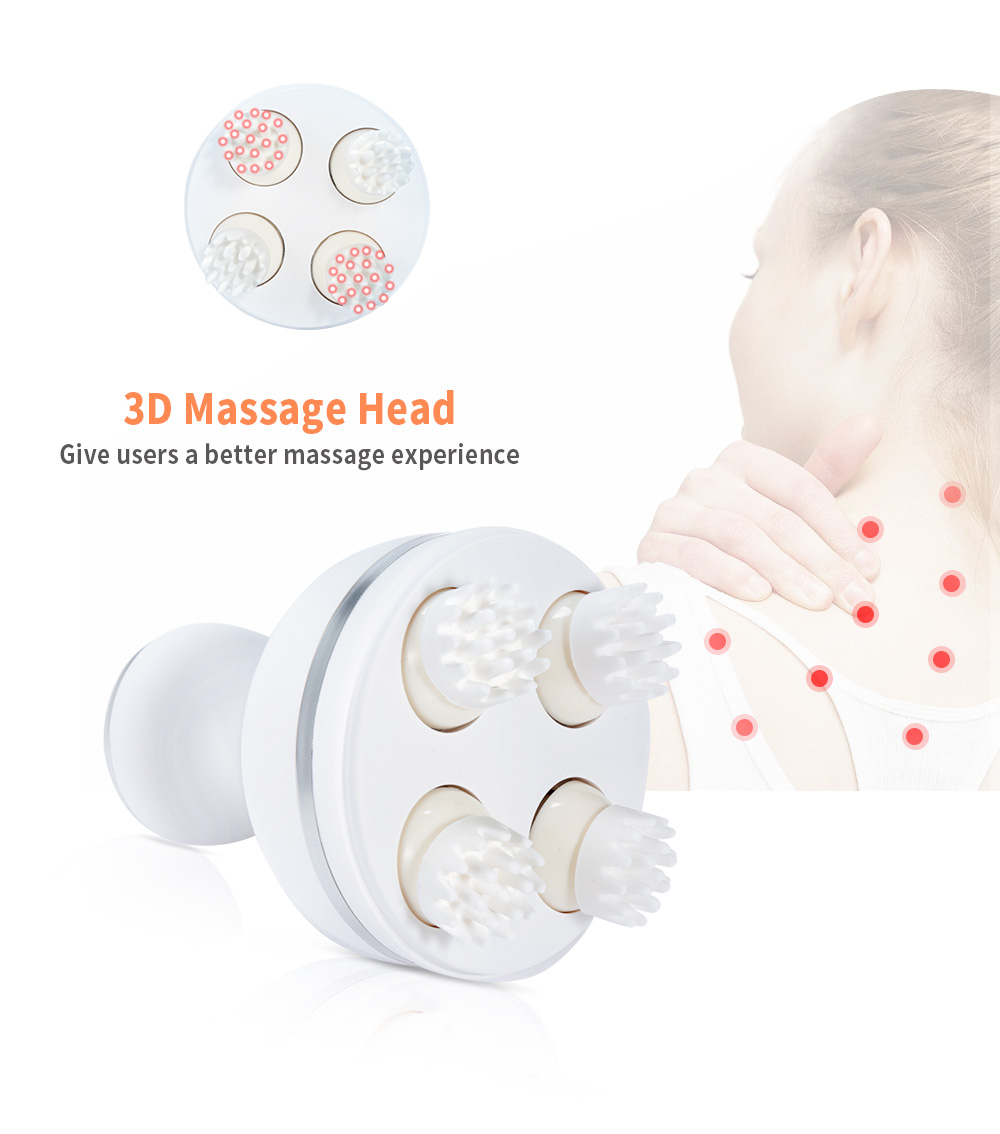 B20 3D Vibration Wave Rolling Wheel Eye Multi Acupoint Head Massager