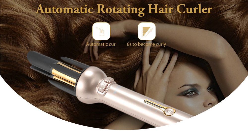 Hair Curler 360 Degree Automatic Rotating Roller