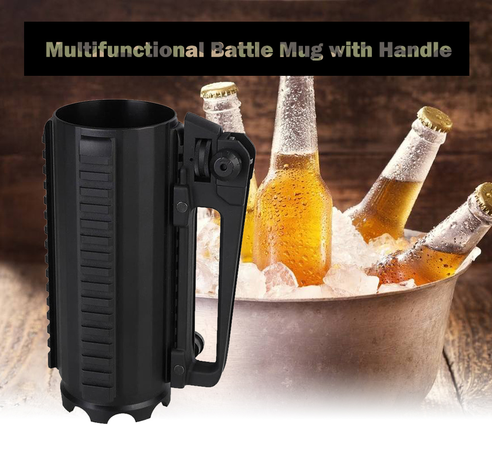 Multifunctional Battle Mug Outdoor Beer Cup with Handle