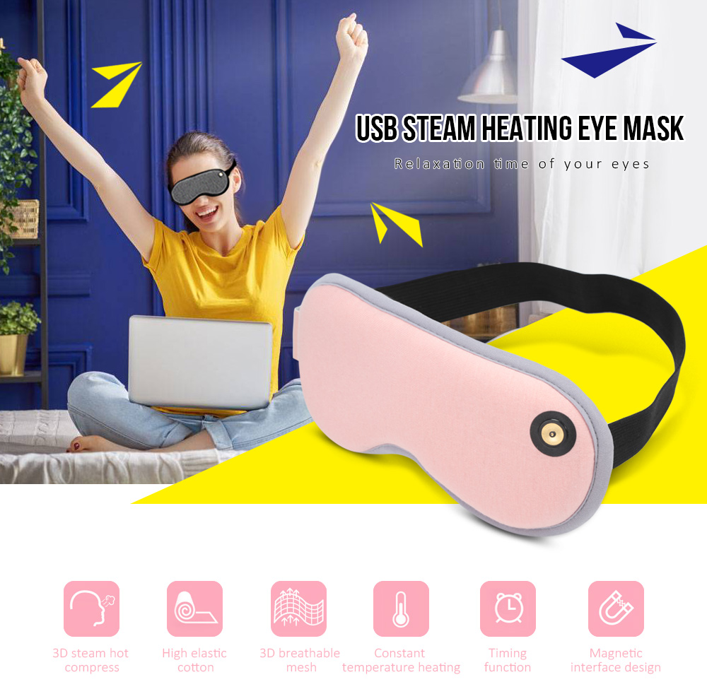 USB Steam Heating Eye Mask with Adjustable Temperature