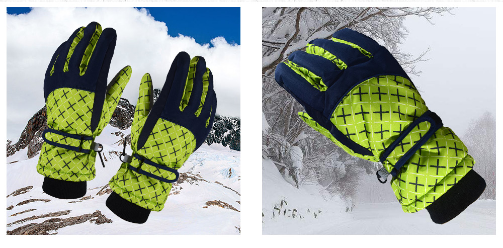 Winter Outdoor Riding Skiing Windproof Fleece Warm Gloves