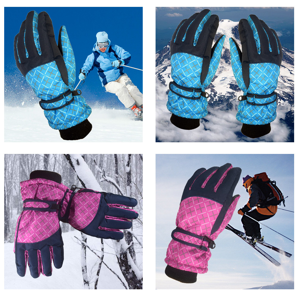 Winter Outdoor Riding Skiing Windproof Fleece Warm Gloves