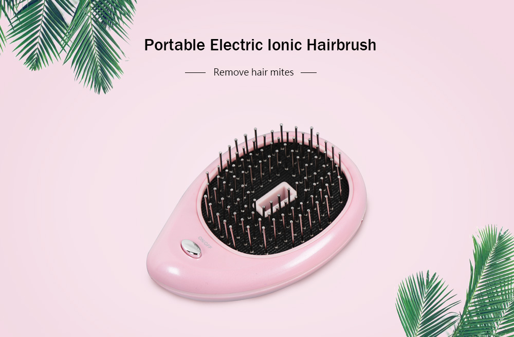 Portable Electric Ionic Hairbrush Massage Comb