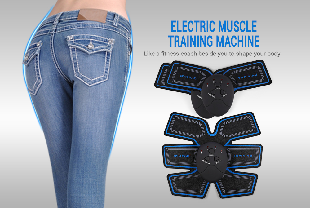 Electric Muscle Training Machine Vibration Fat Burning Exerciser Beauty Body