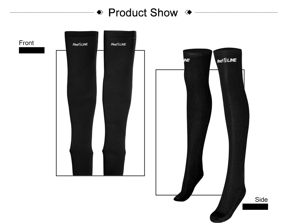 SLINX Women 2mm Warm Pair of Diving Long Socks for All Water Sports