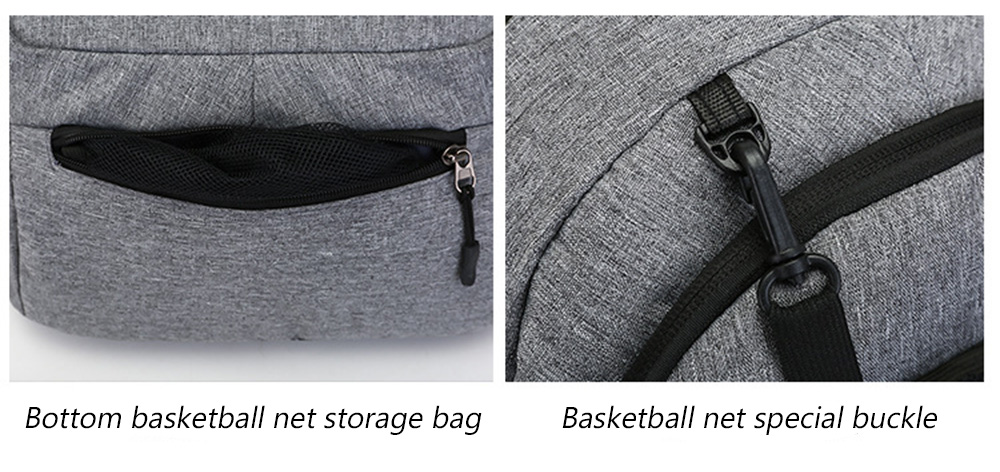 Basketball Outdoor Sports School Backpack with USB Charging Design