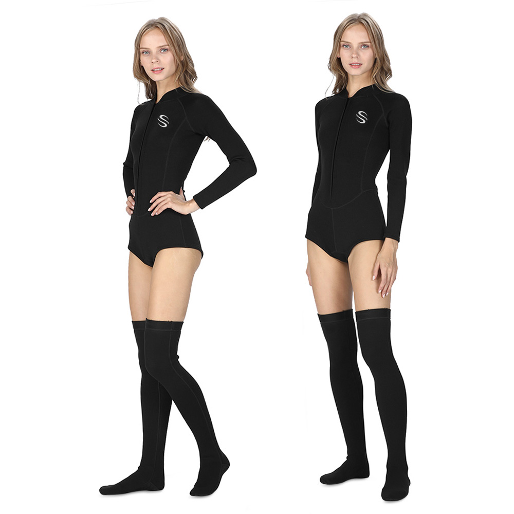 SLINX Women 2mm Long Sleeve Sunblock Bikini Diving Suit Wetsuit