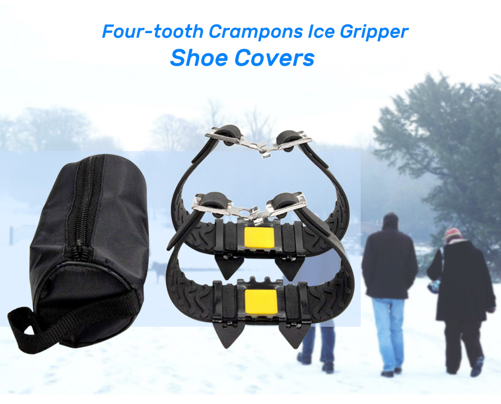 Four-tooth Crampons Ice Gripper Shoe Covers