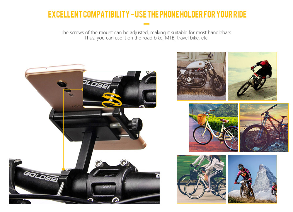 gocomma Practical Bicycle Phone Holder