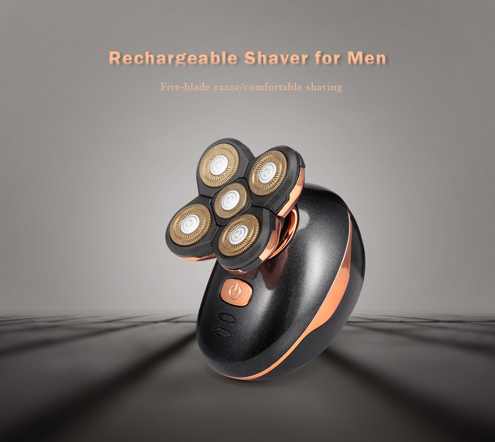 Jinding RQ5588 Five-blade Razor Electric Shaver for Men Hair Trimmer