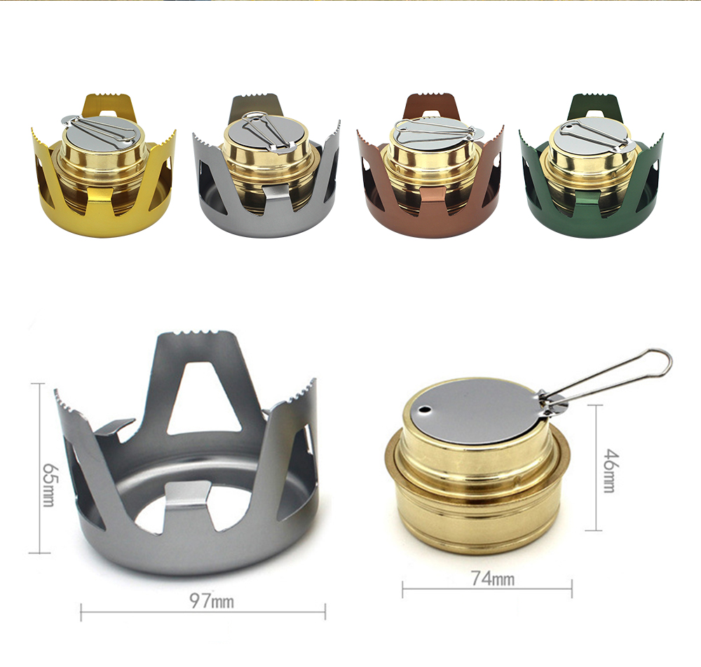 Outdoor Portable Alcohol Stove Burner for Backpacking Hiking Camping Survival