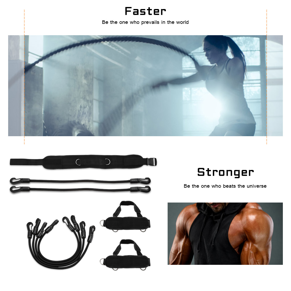 7PCS Resistance Bands Set Elastic for Fitness Muscle Training