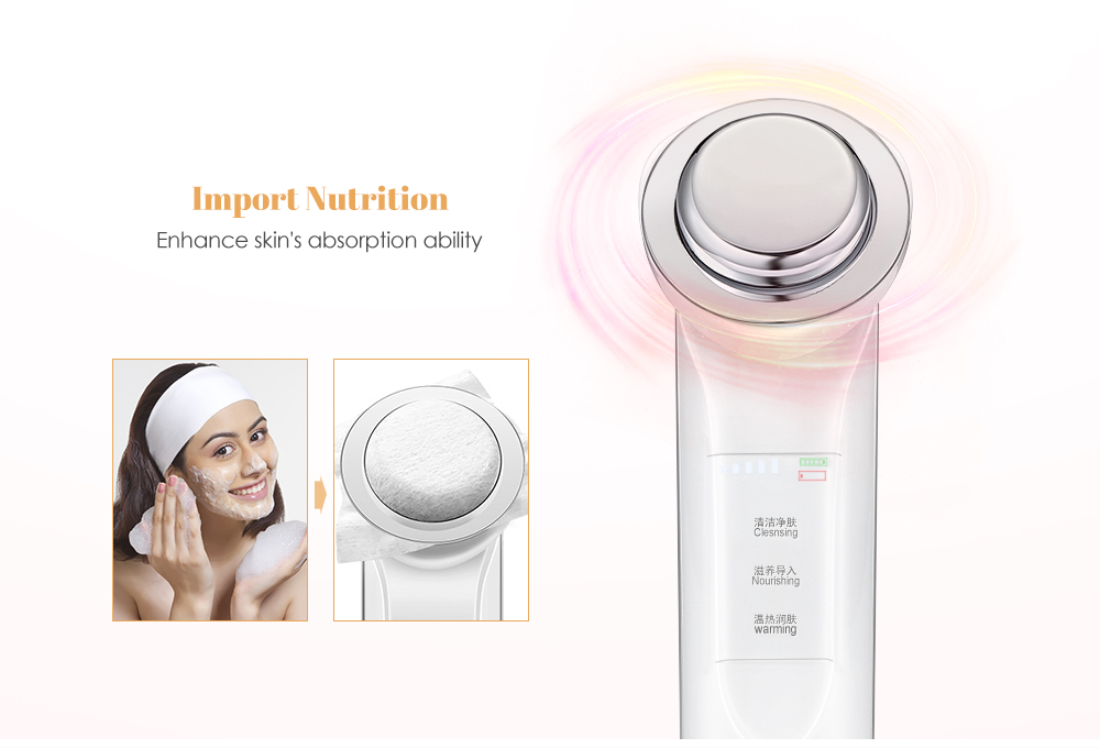 K_SKIN KD9960 Ion Beauty Introduction Instrument Face Cleansing Massager