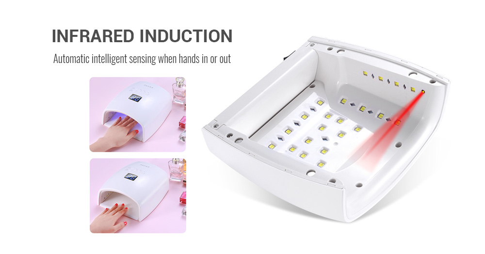 S10 48W 30 LEDs UV LED Manicure Tool Curing Nail Gel Dryer Lamp
