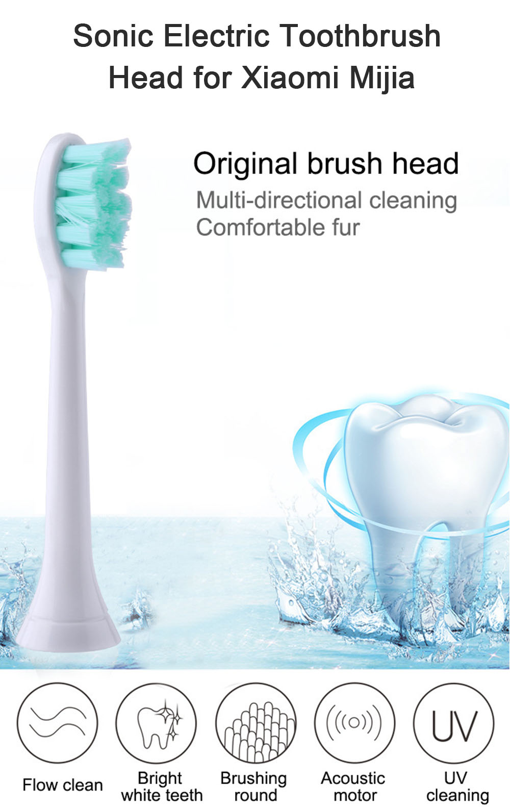 Sonic Electric Toothbrush Head for Xiaomi Mijia
