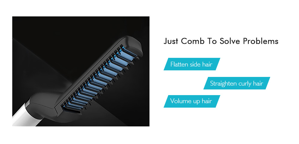 Multifunctional Men Hair Styling Comb Roll Straight Style