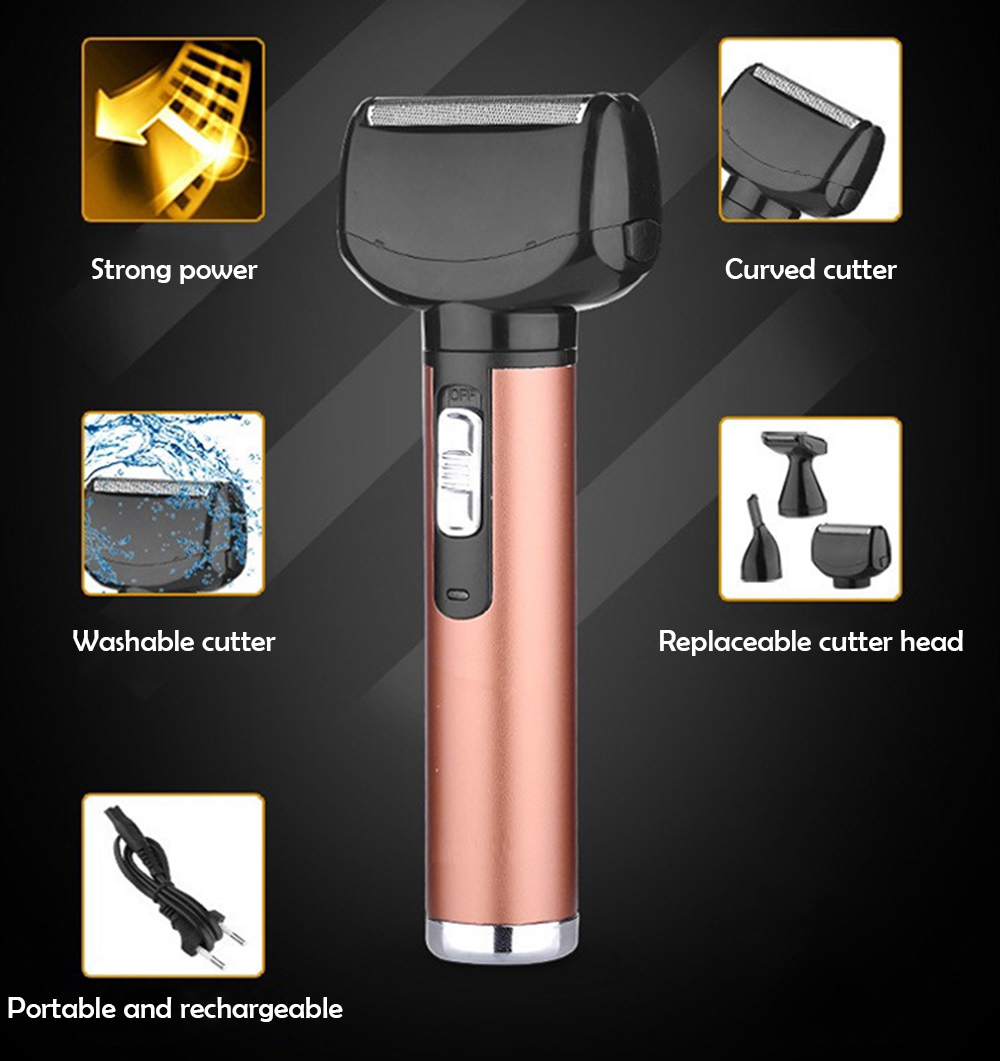 Four-in-one Nose Hair Trimmer Eyebrow Shaving Electric Clipper