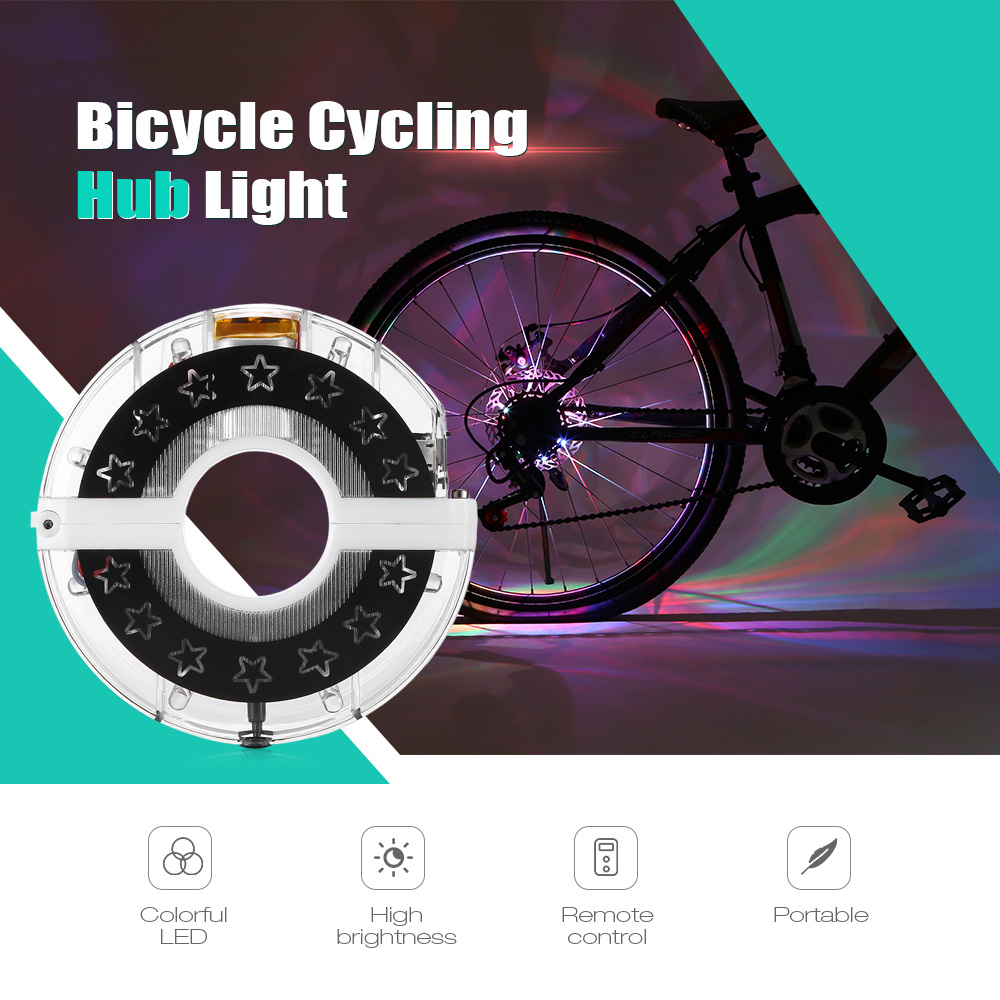 D600RB Bicycle Cycling Hub Light Bike Front / Tail LED Wheel Warning Accessories
