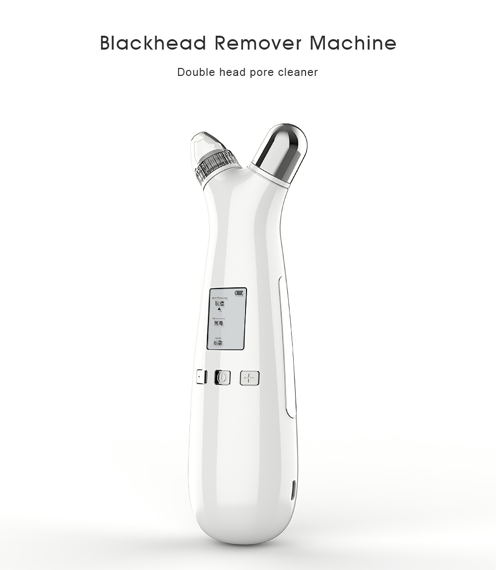 Double Head Pore Cleaner Vacuum Blackhead Remover Machine Beauty Device