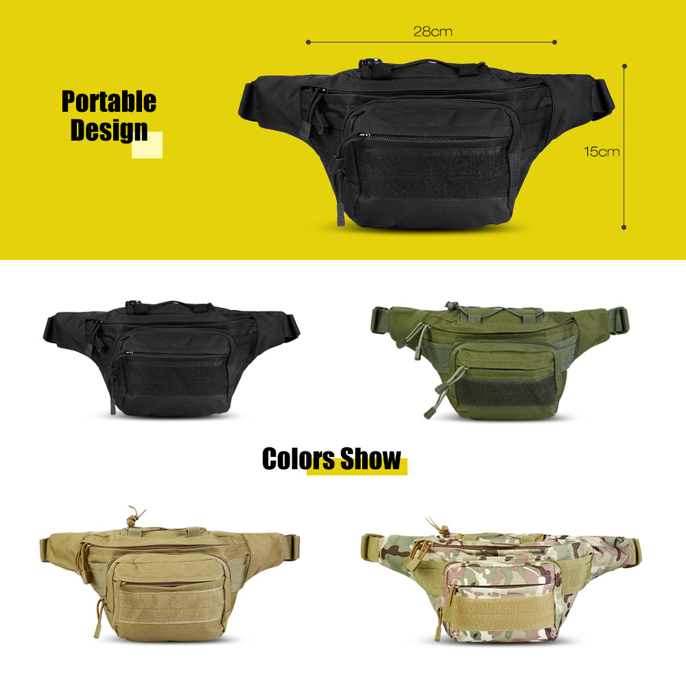 Outdoor Tactical Military Sports Cycling Waist Pack Shoulder Bag