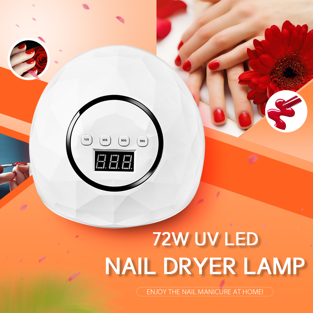 72W Smart Induction LED Phototherapy Machine Nail Lamp