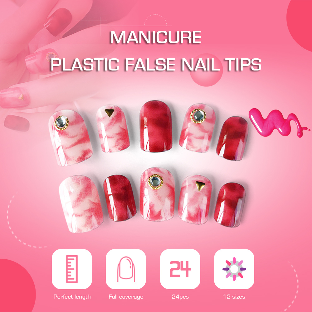 Manicure False Nail Patch 24pcs