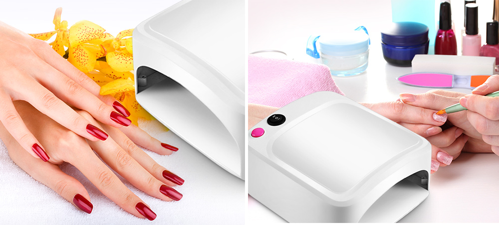 36W LED Nail Dryer Gel Curing UV Baking Lamp with Sliding Tray