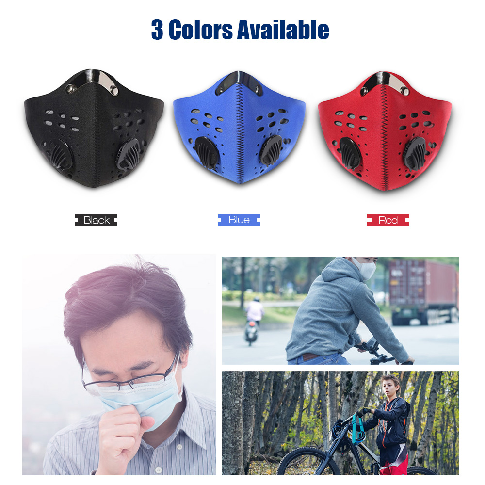 PM 2.5 Anti-dust Half Face Protective Mask with Activated Carbon Filter
