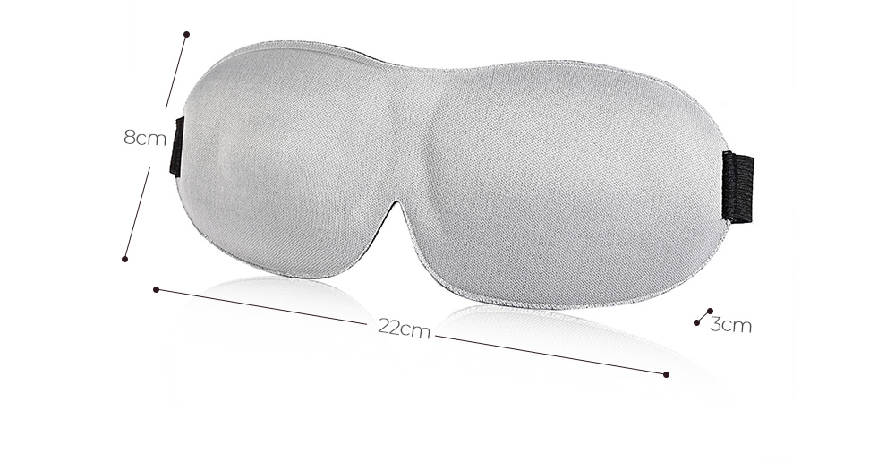 3D Polyester Sponge Sleeping Eyeshade Soft Portable Travel Blindfold