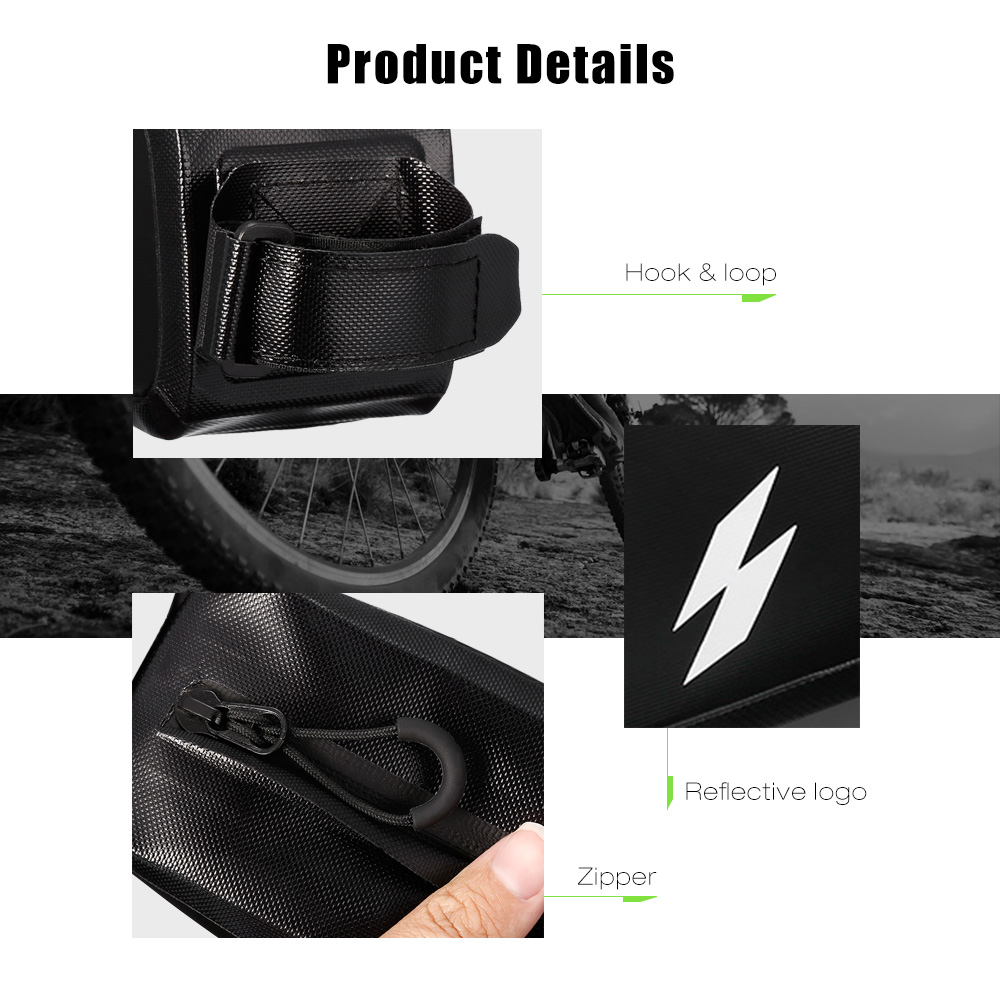 SAHOO 122009 Full Water-resistant Front Frame Top Tube Cycling Bicycle Bag Phone Holder