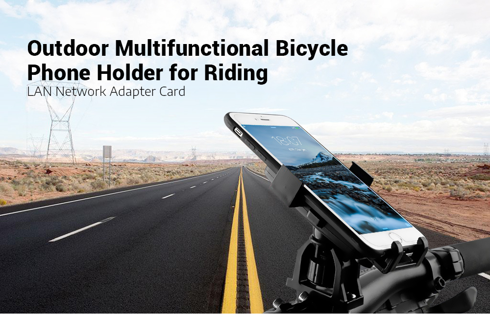 Outdoor Multifunctional Flexible Bicycle Handlebar Phone Holder Bike Rack for Cycling Riding