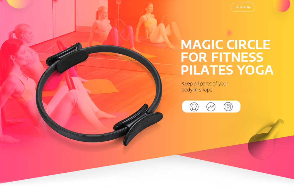 Fitness Pilates Yoga Ring Magic Circle Non-slip for Abs Thighs Legs