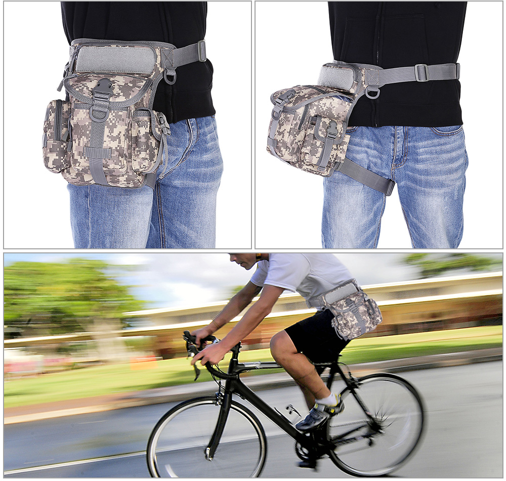 Multi-functional Outdoor Leg Waist Bag Hiking Biking Traveling Pouch