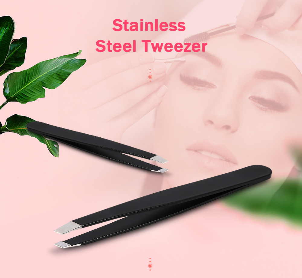 Portable Eyebrow Tweezer Safe Stainless Steel Beauty Tool Shaper