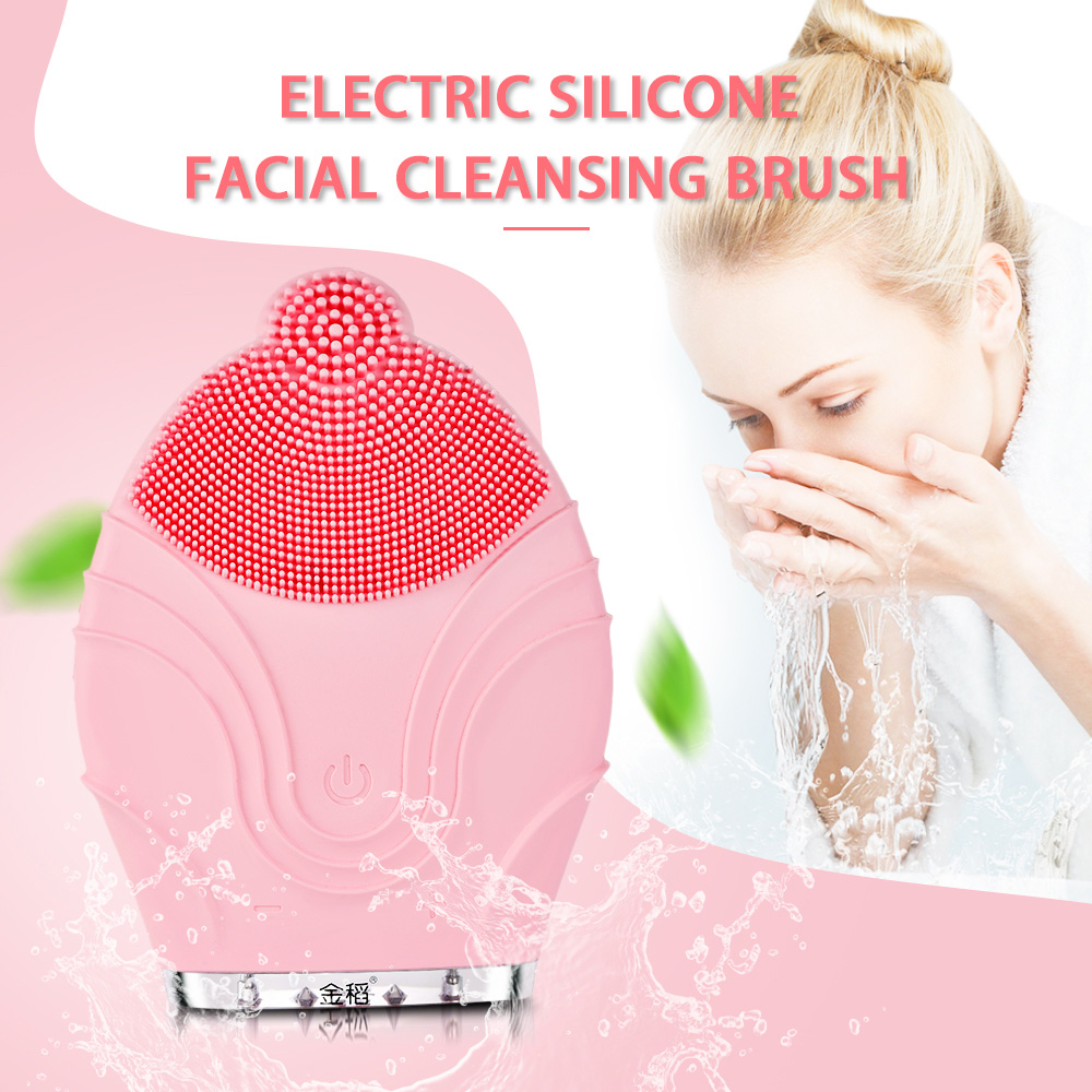 KINGDOMCARES KD308S Silicone Facial Cleansing Brush Vibrating Massager