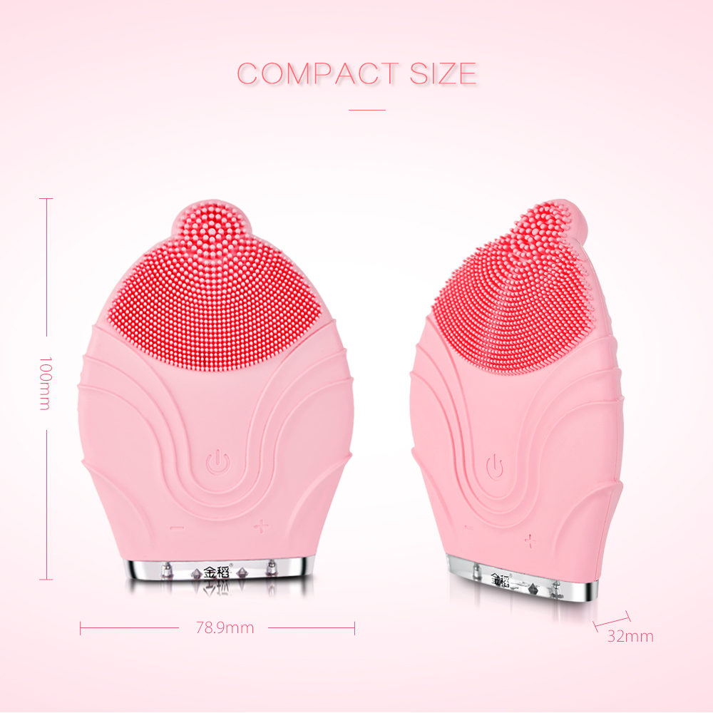 KINGDOMCARES KD308S Silicone Facial Cleansing Brush Vibrating Massager