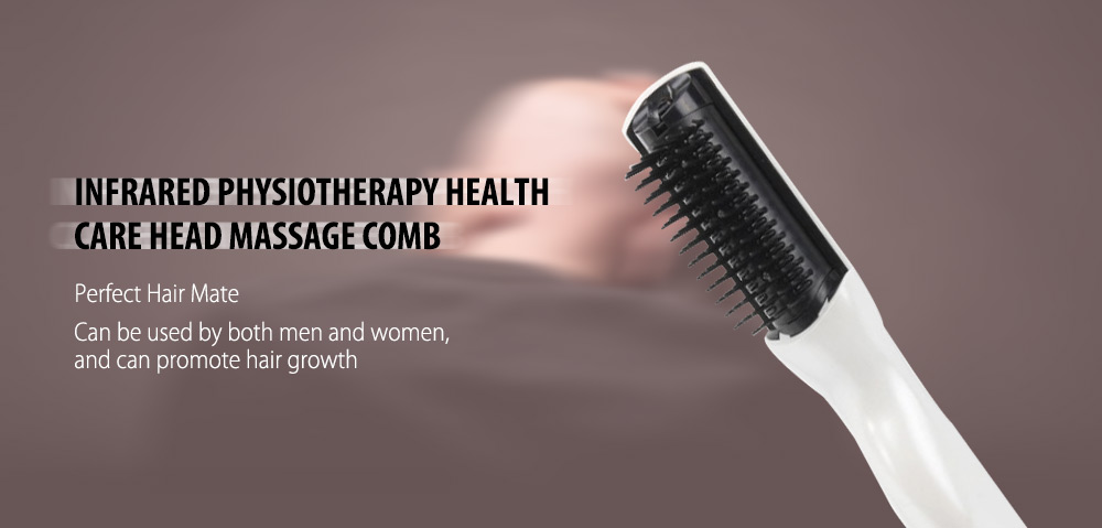 Electric Infrared Physiotherapy Health Head Massage Comb