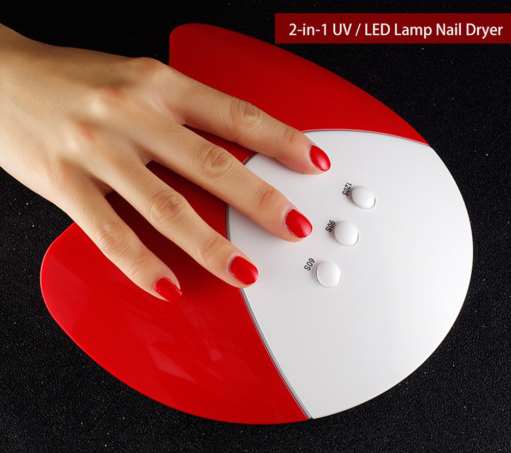 2-in-1 UV / LED Lamp Nail Dryer Intelligent Induction Manicure Therapy Machine