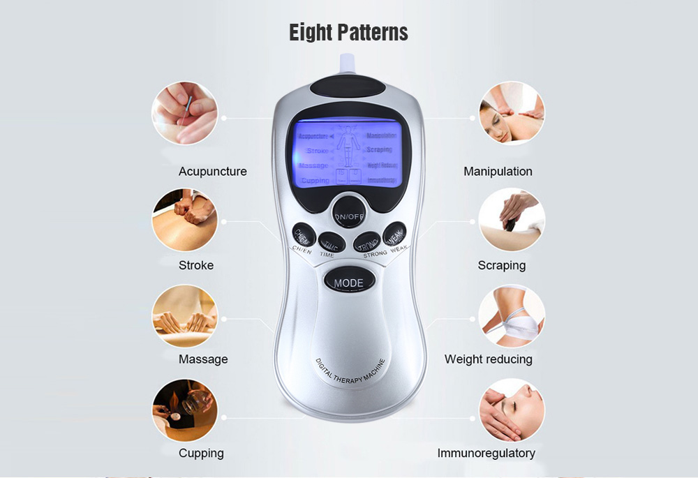 4 Electrode Health Care Tens Acupuncture Electric Therapy Massage Machine Pulse Body Slimming Sculptor Apparatus