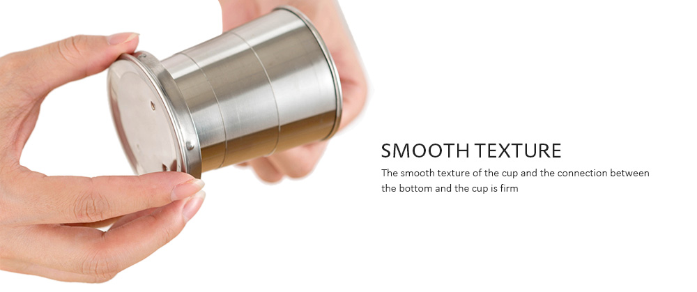 Stainless Steel Portable Outdoor Telescopic Collapsible Folding Cup