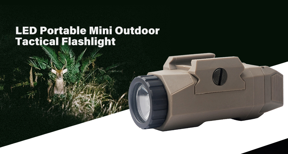 LED Portable Mini Outdoor Tactical Flashlight for Camping Hiking Fishing
